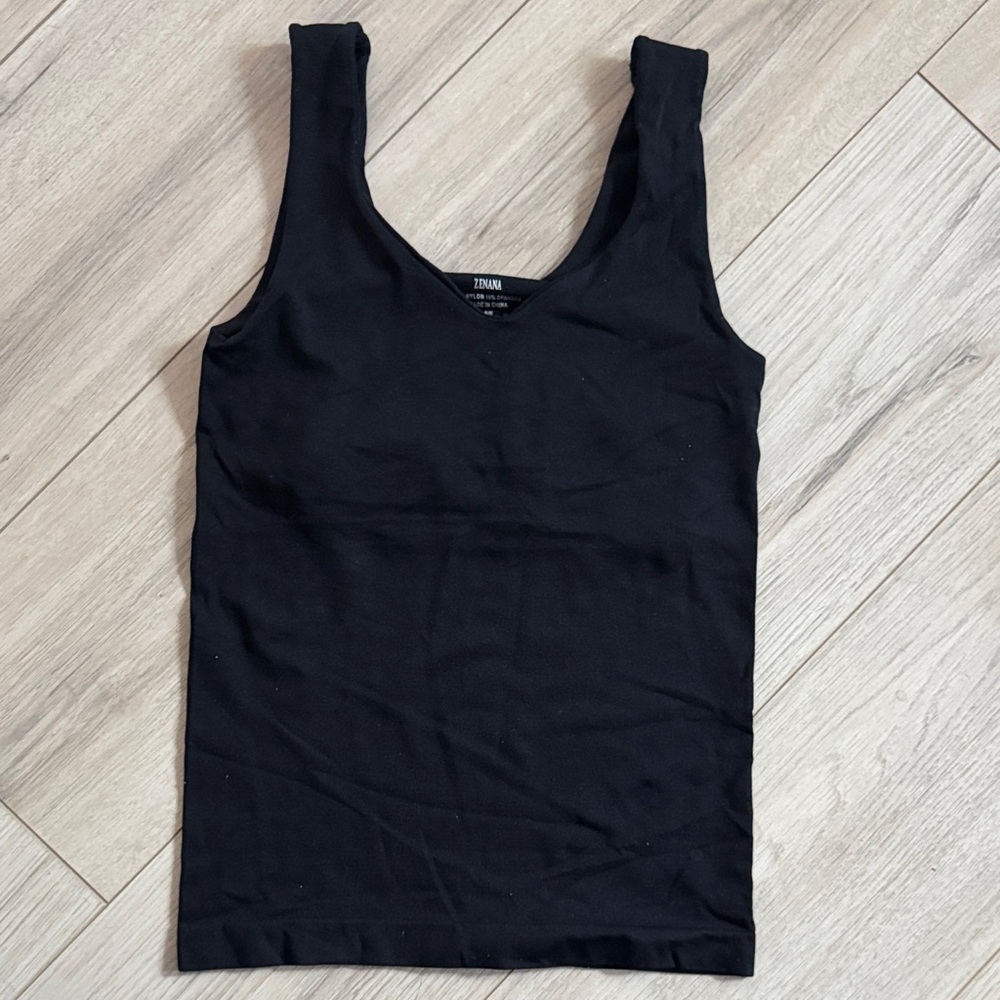 Zenana Classic Black Tank Top
